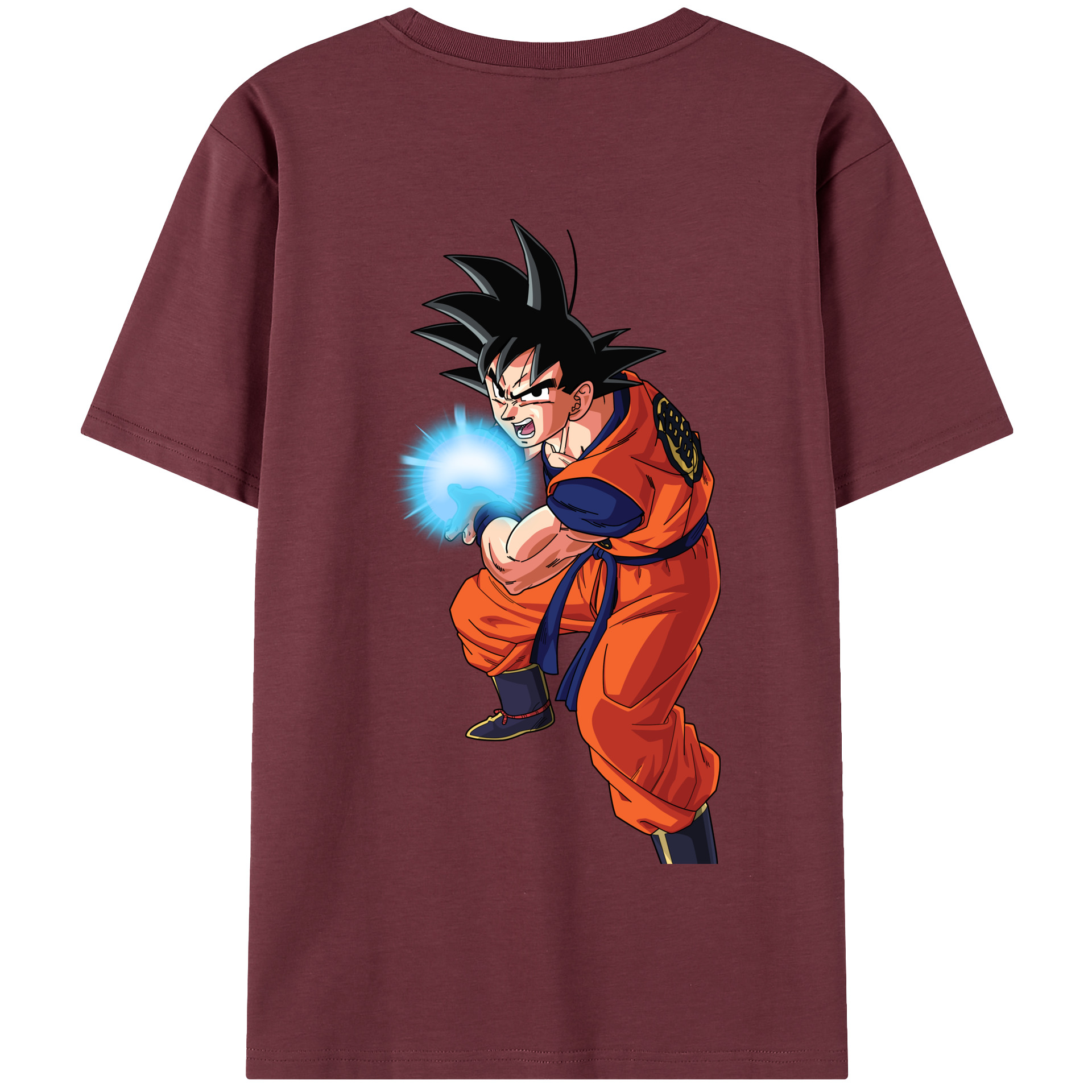 （画像用） ドラゴンボール 孫悟空（そん ごくう）Son Goku カカロット DRAGON BALL Kakarotto 綿100％半袖Tシャツ（背面プリント）